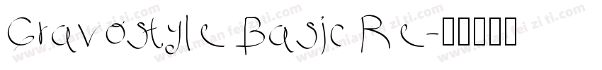 Gravostyle Basic Re字体转换